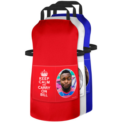 Funny Personalised Photo Apron (Keep Calm & Carry On)