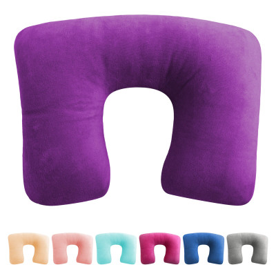 Inflatable Neck Pillow with Removable Flock Cover from The JetRest®