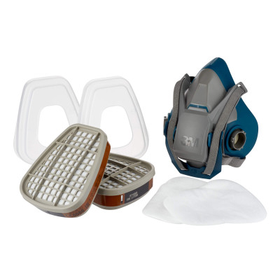 3M™ Spray Paint Respirator 6502QL, A2P3 Showing Removed Filters