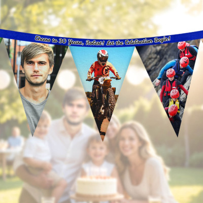 Personalised Photo Fabric Bunting from HappySnapGifts®