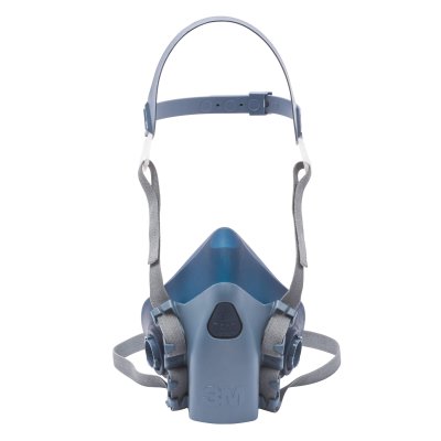 3M™ Reusable Half Face Mask Ready-to-Use Kit Large 7523L Detached Filters Front