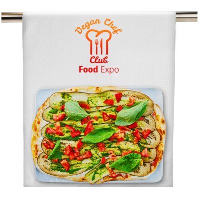 Full colour brand printed tea towels from BMPM®
