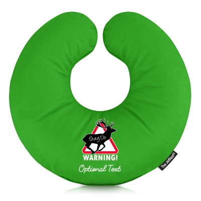Travel Pillow with Hen Party and Stag Do Designs