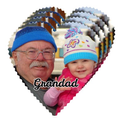 - Heart (15cm) Polyester (Personalised with Text)