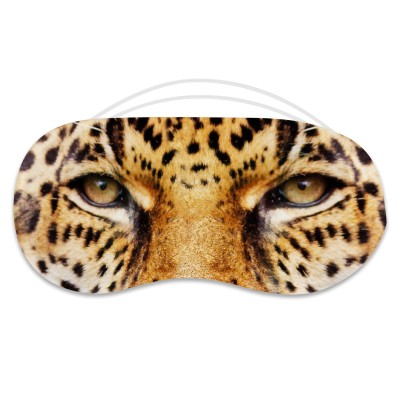 with Leopard Eye Design Polyester (Personalised with Text)