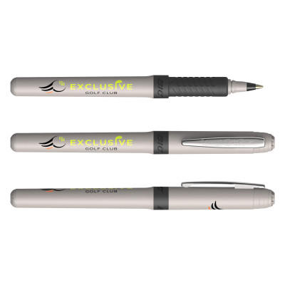 Grip Roller - Silver (Black Ink)