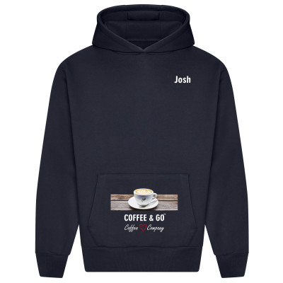 (4XL) (Navy Blue) Polycotton Fabric 440gsm (Signature Hoodie)