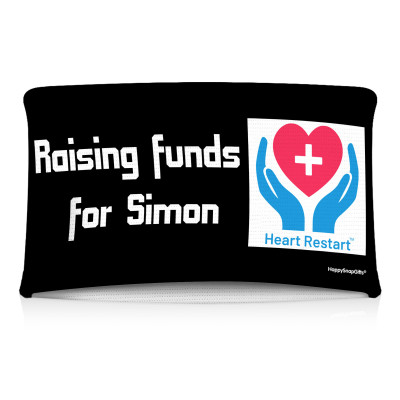 25cm (Tube Approx. 50cm x 7cm) Black (Personalised with Text)