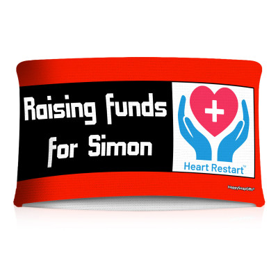 20cm (Tube Approx. 40cm x 7cm) Red (Personalised with Text)