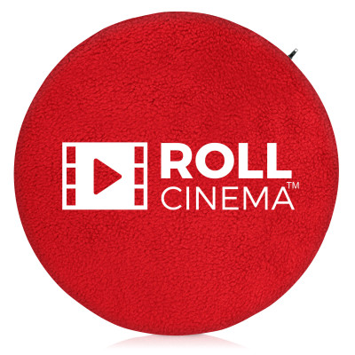 - Circle (25cm) - Red Fleece Fabric