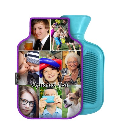 800ml - Purple Fleece Fabric (Personalised with Text)