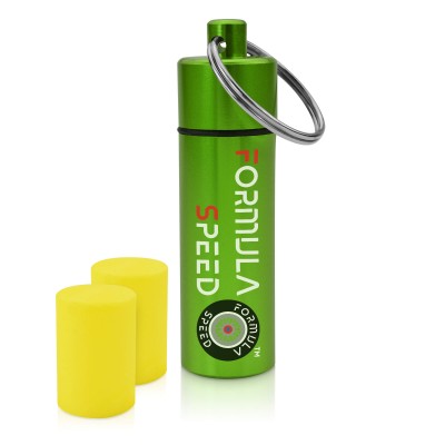 Approx. 60mm x 12mm - Green Keyring Loop at Top