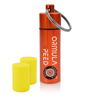 Approx. 60mm x 12mm - Orange Keyring Loop at Top