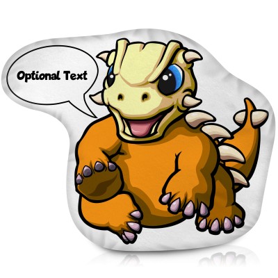 (Approx. 40cm) with Ankylosaurus Design Soft Velvet Polyester Fabric (Personalised with Text)
