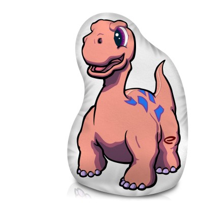(Approx. 40cm) with Brontosaurus Design Soft Velvet Polyester Fabric
