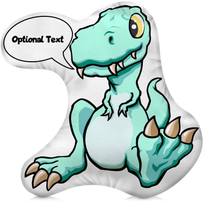 (Approx. 40cm) with T Rex Design Soft Velvet Polyester Fabric (Personalised with Text)