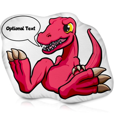 (Approx. 40cm) with Velociraptor Design Soft Velvet Polyester Fabric (Personalised with Text)