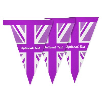 - 1 Metre with 8 Flags (20cm) Purple Mock Suede Polyester Fabric