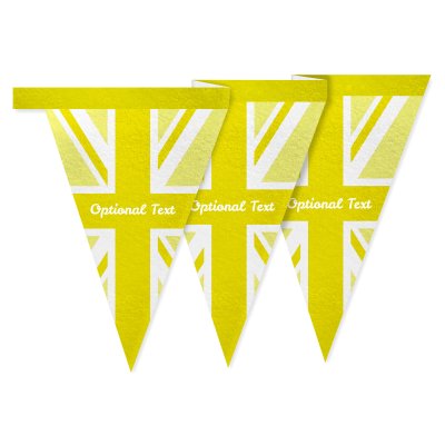 - 1 Metre with 8 Flags (20cm) Yellow Mock Suede Polyester Fabric