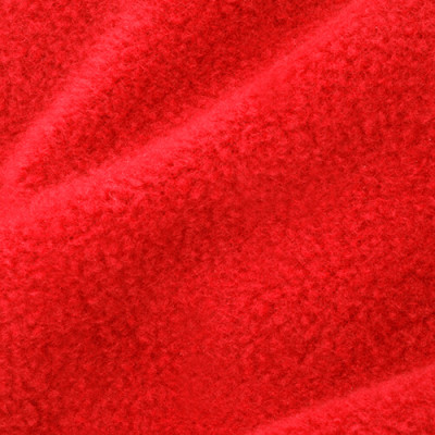(1m Length) - Red Fleece Fabric