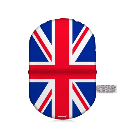 (20cm) Red, White and Blue (Classic) Soft Velvet Polyester Fabric (Personalised with Text)