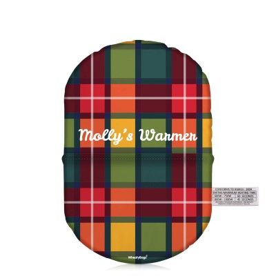 (20cm) - Tartan Check Soft Velvet Polyester Fabric