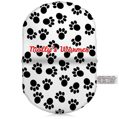 (32cm) - Paws Print Soft Velvet Polyester Fabric