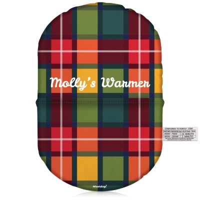 (32cm) - Tartan Check Soft Velvet Polyester Fabric