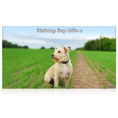 150cm x 75cm (70gsm) (Personalised with Text)