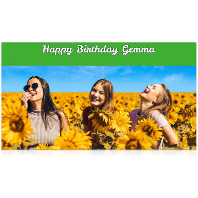 (Green) 55cm x 200cm (Personalised with Text)