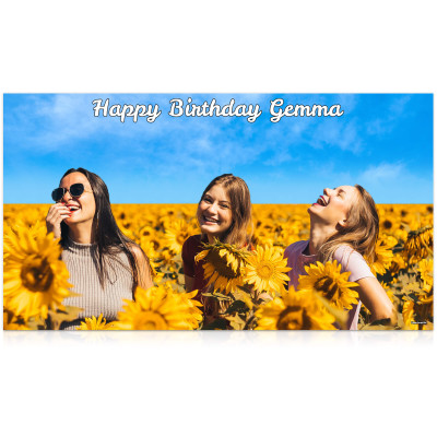 75cm x 200cm (Personalised with Text)