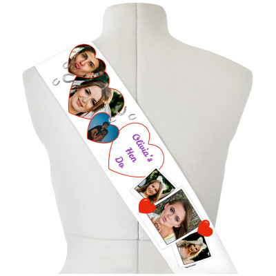 (220cm x 14cm) Purple Mock Suede Polyester Fabric (Personalised with Text)