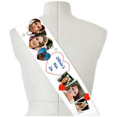 (220cm x 14cm) Royal Blue Mock Suede Polyester Fabric (Personalised with Text)