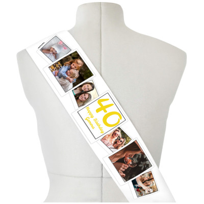 (220cm x 14cm) Yellow Mock Suede Polyester Fabric (Personalised with Text)