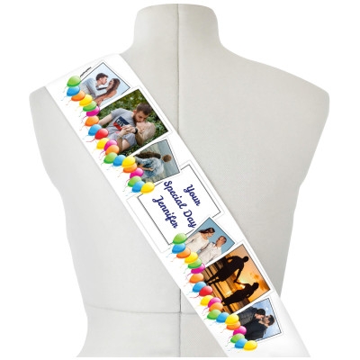 (220cm x 14cm) Navy Blue Mock Suede Polyester Fabric (Personalised with Text)