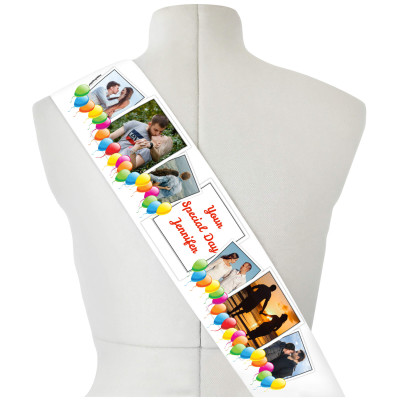(220cm x 14cm) Red Mock Suede Polyester Fabric (Personalised with Text)