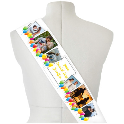 (180cm x 14cm) Yellow Mock Suede Polyester Fabric (Personalised with Text)