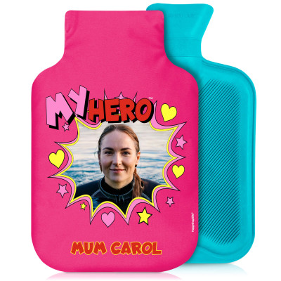 2 Litre with Hearts & Stars Design Soft Velvet Polyester Fabric and Removable Cover