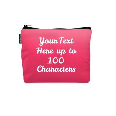 - 20cm x 16cm Hot Pink (Fuchsia) Mock Suede Polyester Fabric (Personalised with Text)