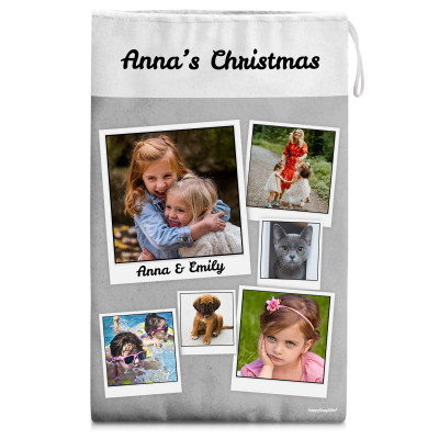 Small (30cm Size) Grey Soft Velvet Polyester Fabric (Personalised with Text)