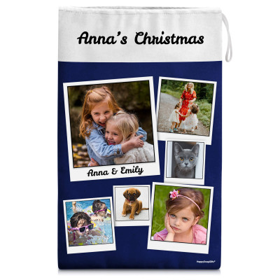 Small (30cm Size) Navy Blue Soft Velvet Polyester Fabric (Personalised with Text)