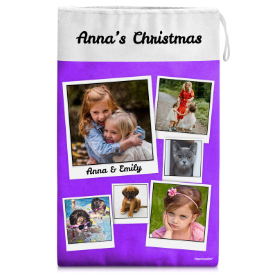 Medium (50cm Size) Purple Soft Velvet Polyester Fabric (Personalised with Text)