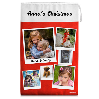 Medium (50cm Size) Red Soft Velvet Polyester Fabric (Personalised with Text)
