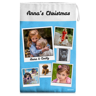Small (30cm Size) Sky Blue Soft Velvet Polyester Fabric (Personalised with Text)