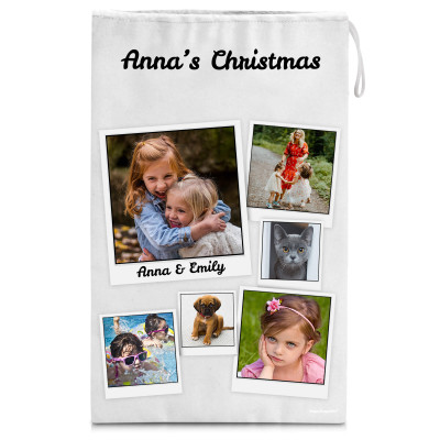 Medium (50cm Size) White Soft Velvet Polyester Fabric (Personalised with Text)
