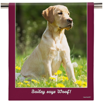 (58cm) Colour Frame Theme Burgundy (Personalised with Text)