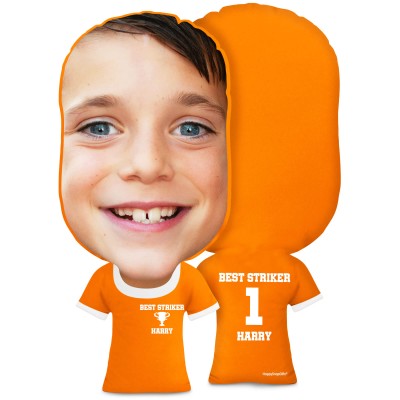 XL Size (Champions Icon) Burnt Orange Soft Velvet Polyester Fabric (Personalised with Text)