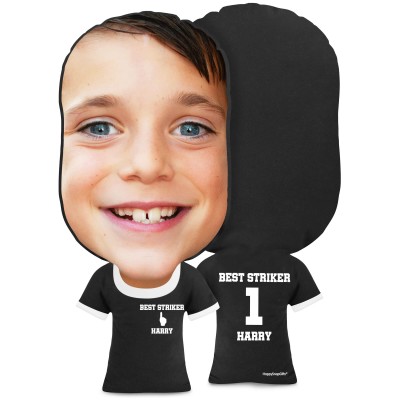 XL Size (We Are No. 1 Icon) Black Soft Velvet Polyester Fabric (Personalised with Text)