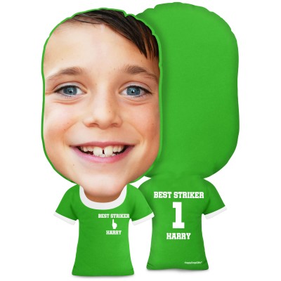 XL Size (We Are No. 1 Icon) Bright Green Soft Velvet Polyester Fabric (Personalised with Text)