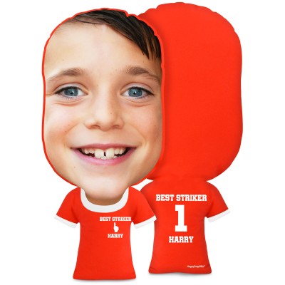 XL Size (We Are No. 1 Icon) Red Soft Velvet Polyester Fabric (Personalised with Text)
